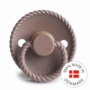 FRIGG Rope - Round Latex Pacifier - Sepia - Size 1